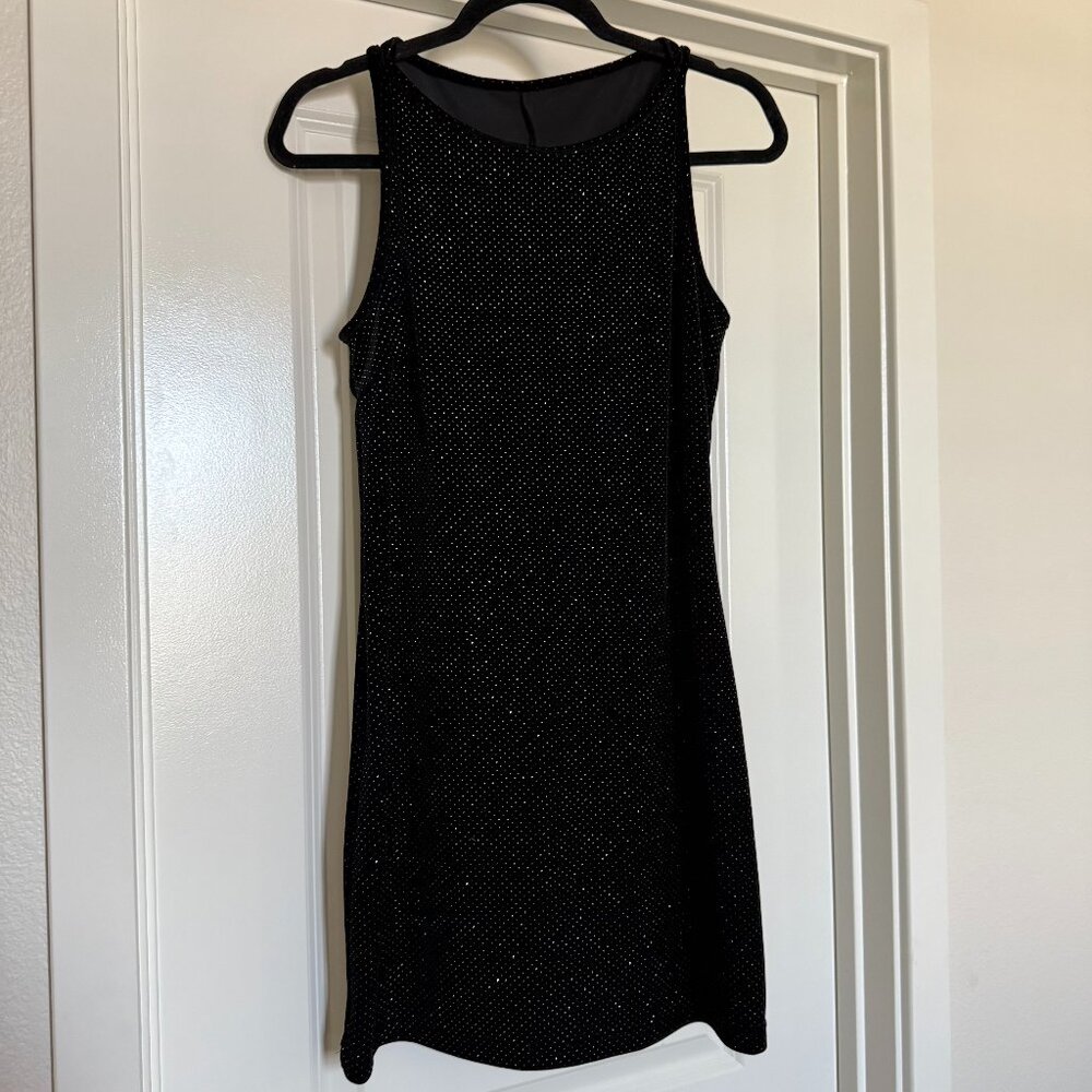 Vintage 90s Dress 2000s Mini Dress Byer Too Velvet Cocktail Little Black Dress